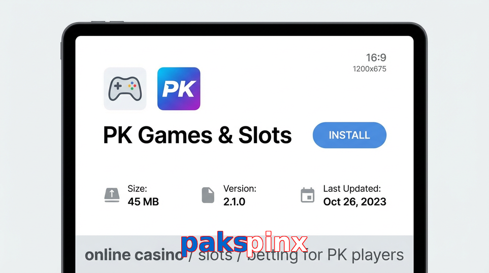 Game list for Pakspinx gameapk section